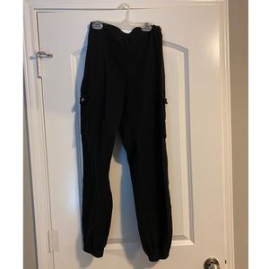 Prettylittlething black cargo pants
